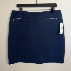 Laundry by Shelli Segal Blue Knit Skirt Size 14, NWT